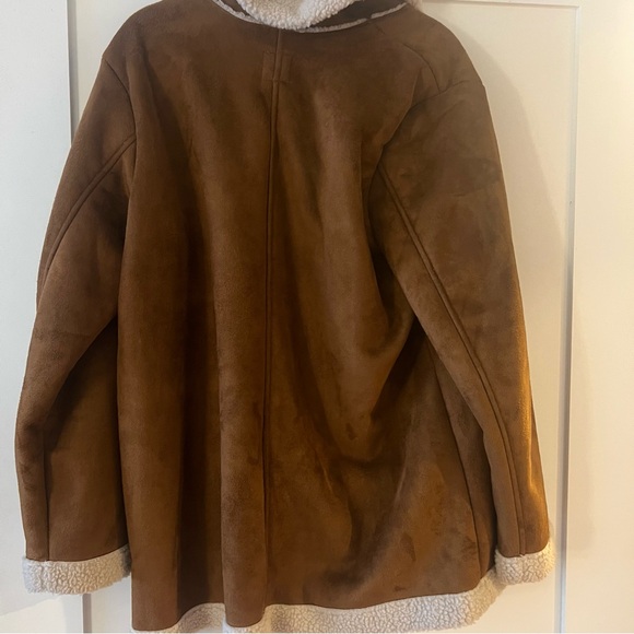 NWOT Target Wild Fable Faux Suede/Shearling Coat, XL - Picture 4 of 5